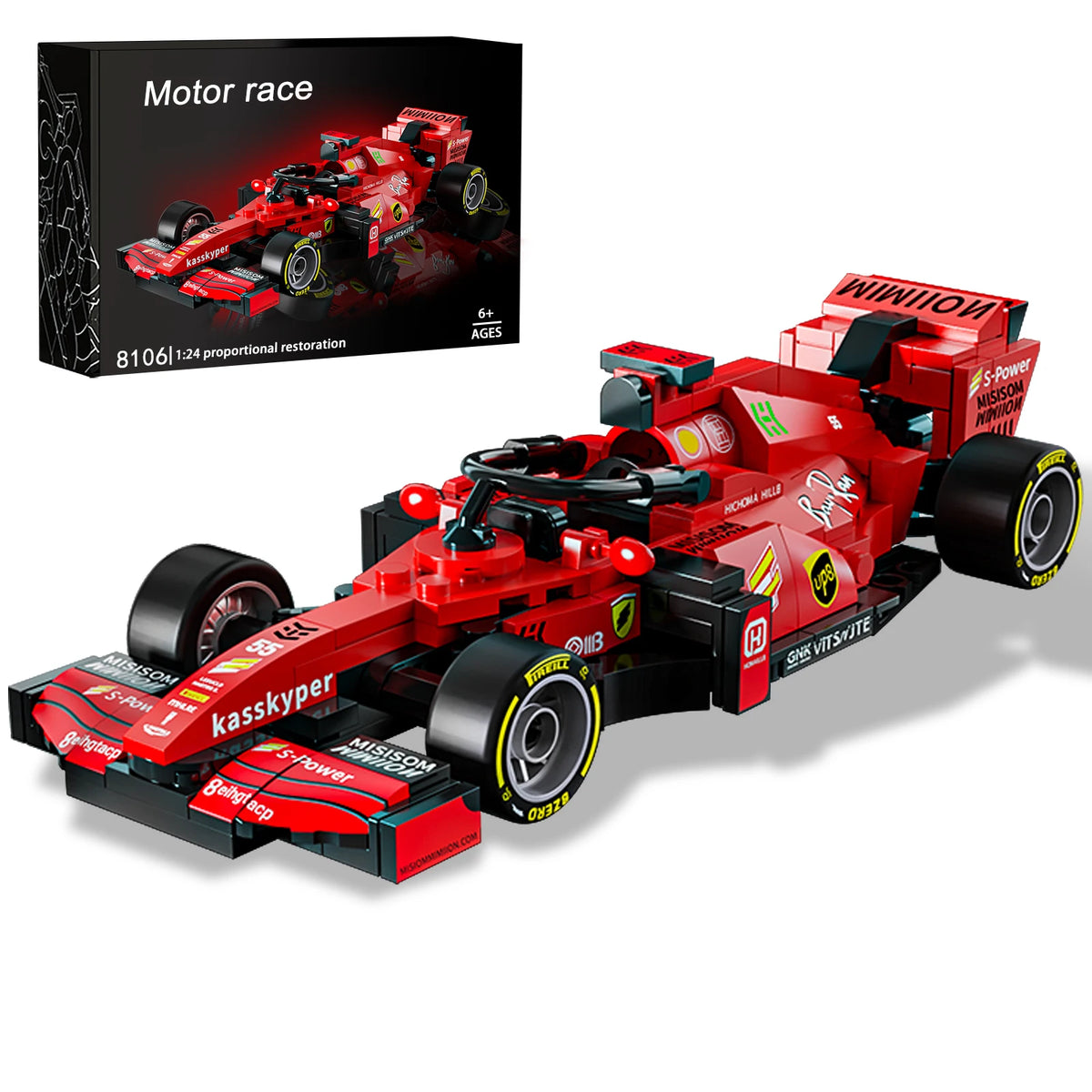 F1 Cars Lego 12 variants